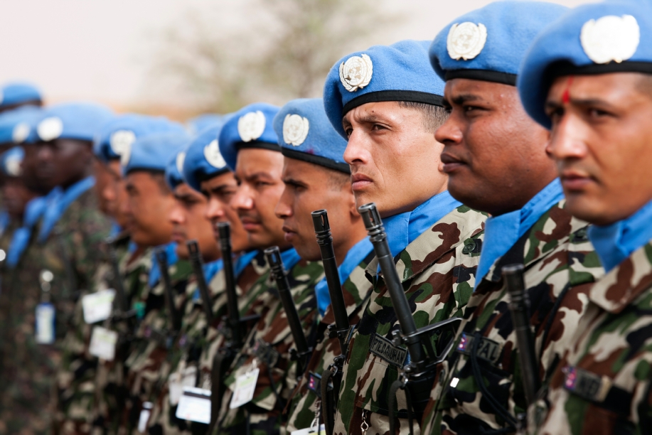 UN peacekeepers in Darfur, May 2012